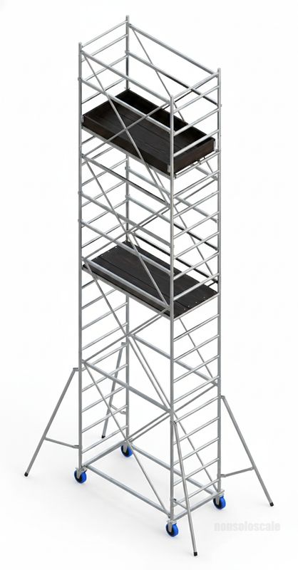 Trabattello professionale in acciaio 3+1/2 campate mt. 5,55 ORIO HD FRIGERIO