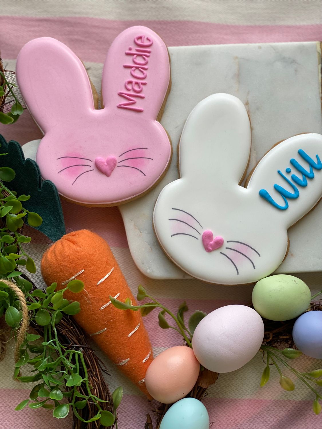 Personalized WHITE Bunny