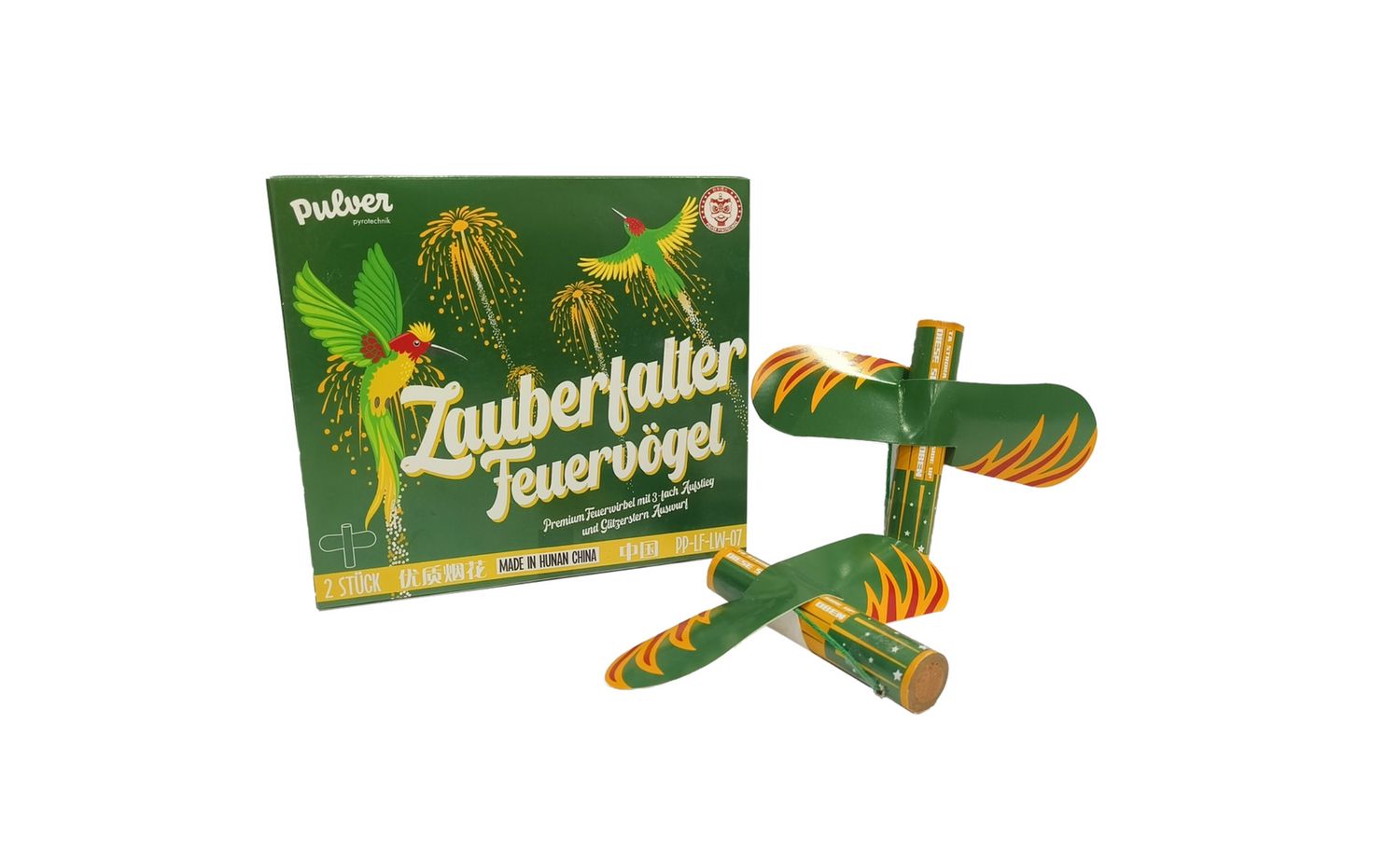 Pulver Pyrotechnik Zauberfalter Feuervögel / PP-LF-LW-07