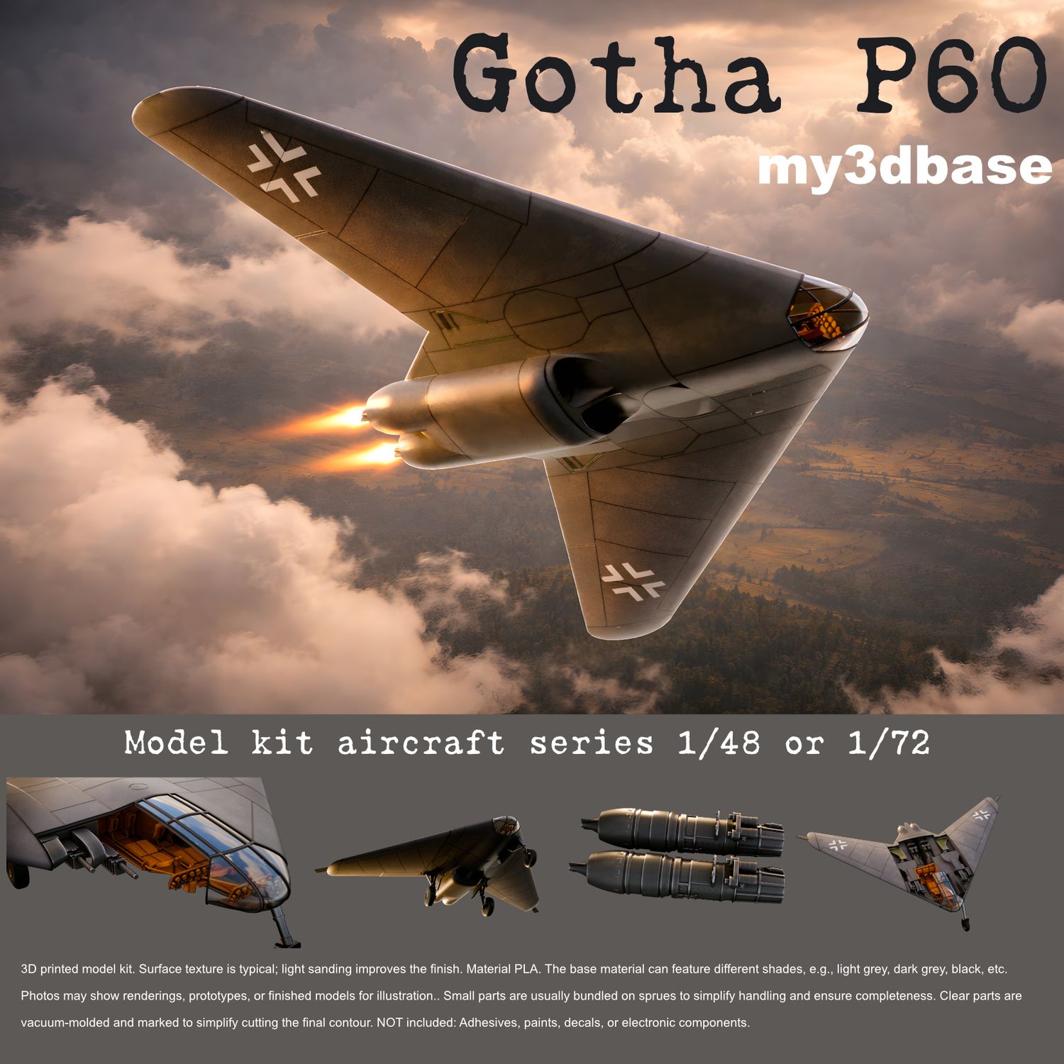 Gotha P60 Scale 1/72 or 1/48 Gotha P60 Scale 1/72 or 1/48