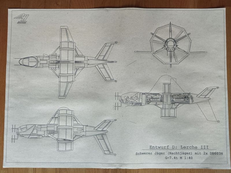 A2 Poster Heinkel Lerche III