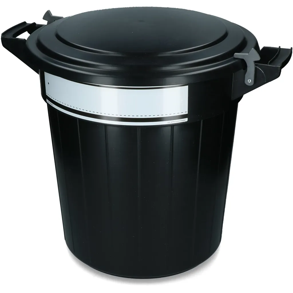 Futtertonne Aufbewahrungstonne – 80 l – Mit Deckel &amp; Verschluss – Schädlingssicher