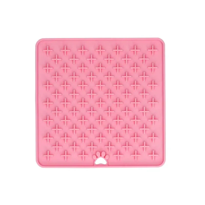 Eat Slow Live Longer Lick Mat Cross Rosa – Leckmatte – Herausfordernd