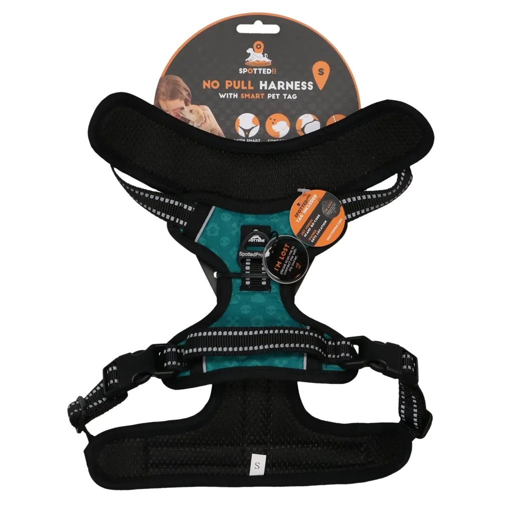 Spotted! Pro No Pull Harnas Grün S – Hundegeschirr – Anti-Zug