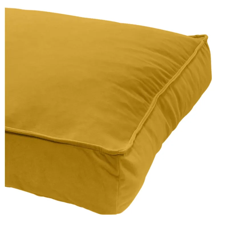Madison Velours Luxus Lounge Cushion Gelb L – Hundekissen – Katze