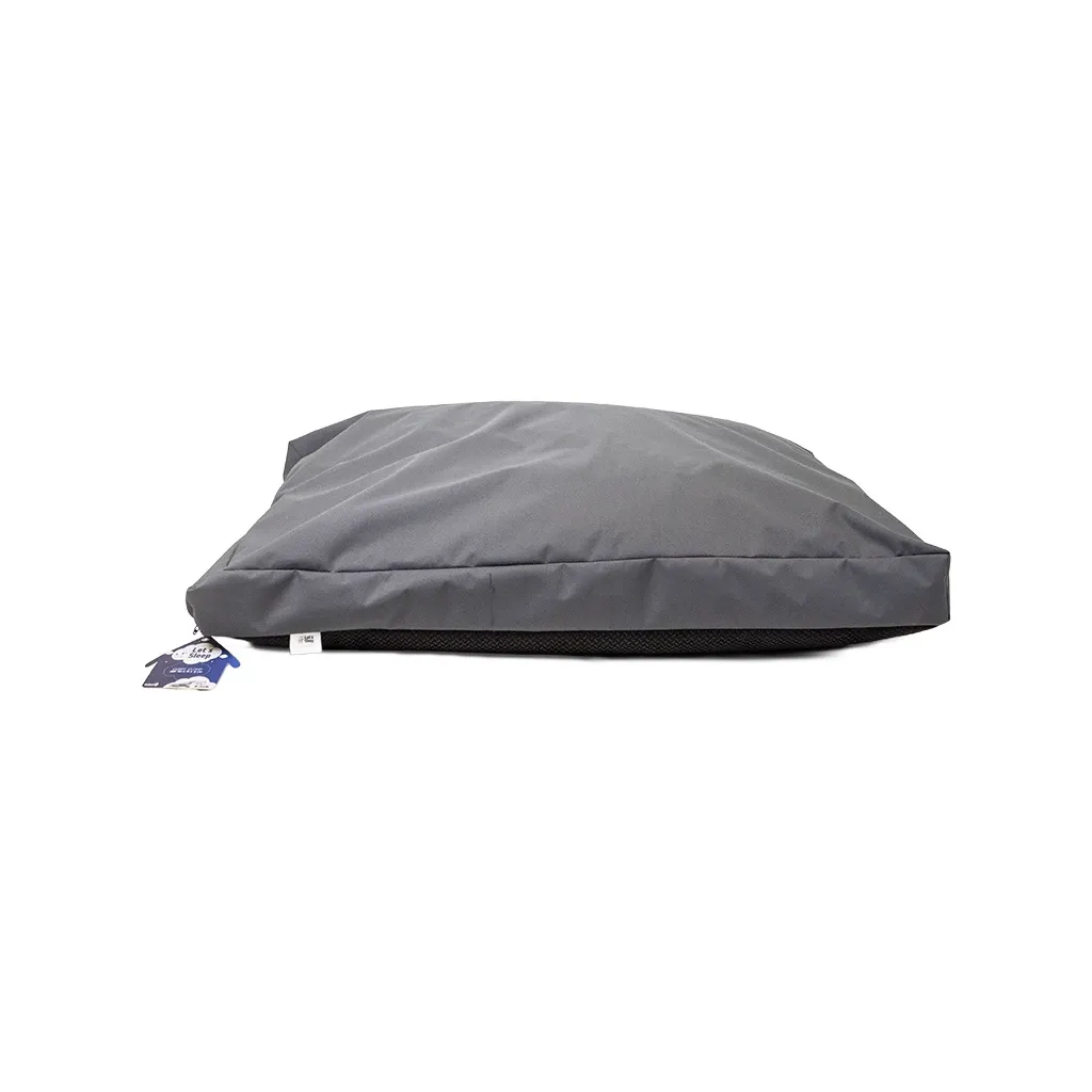 Let's Sleep Cushy Cloud Outdoor Hundebett XL Anthrazit (125x90x10 cm)