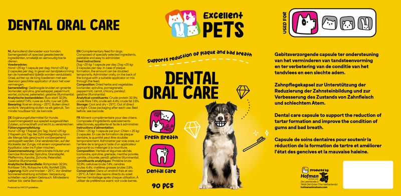 Excellent Pets Dental Oral Care Capsules 90 St. – Zahnpflege – Hunde