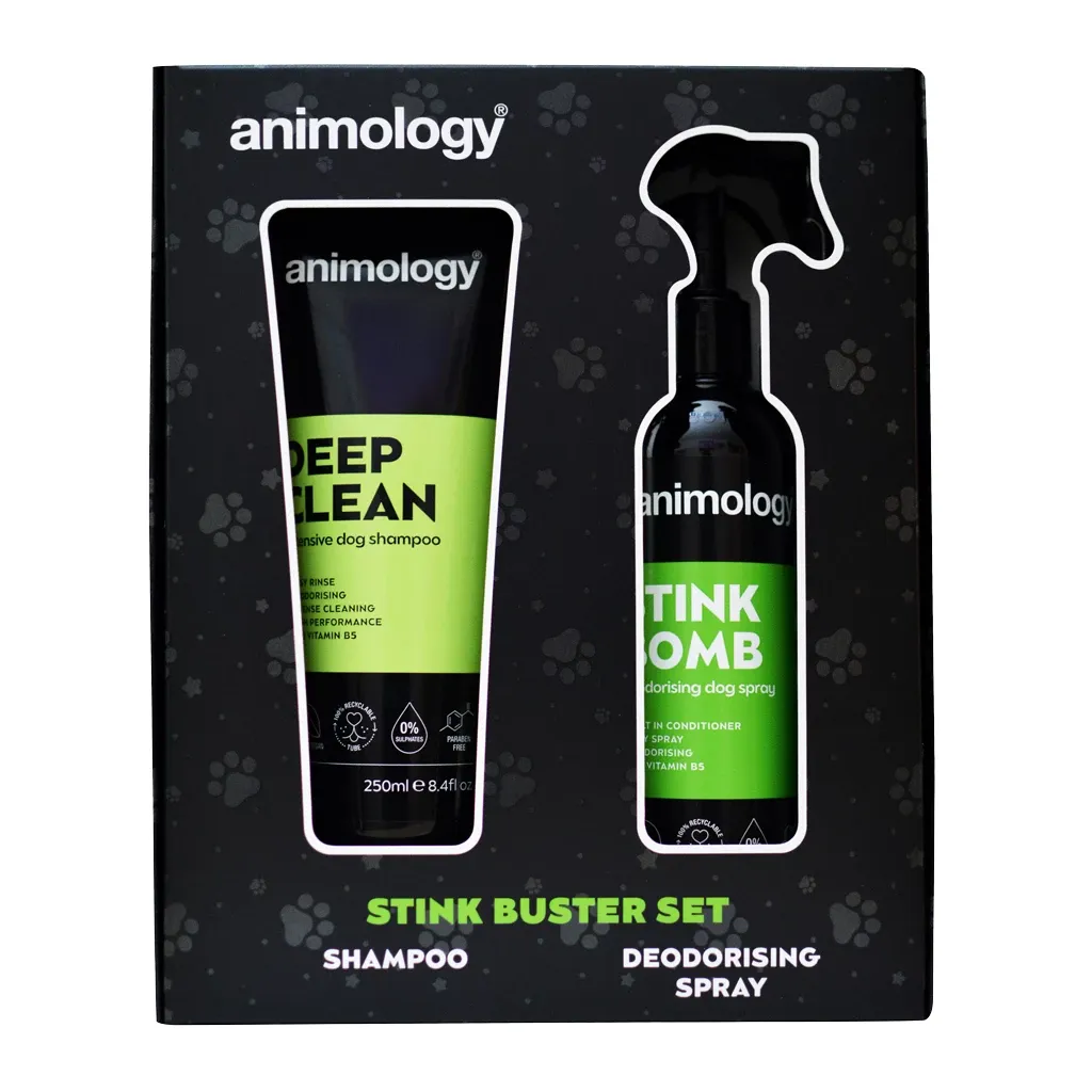 Animology Stink Buster Set – Shampoo &amp; Spray – Geruchsentfernung