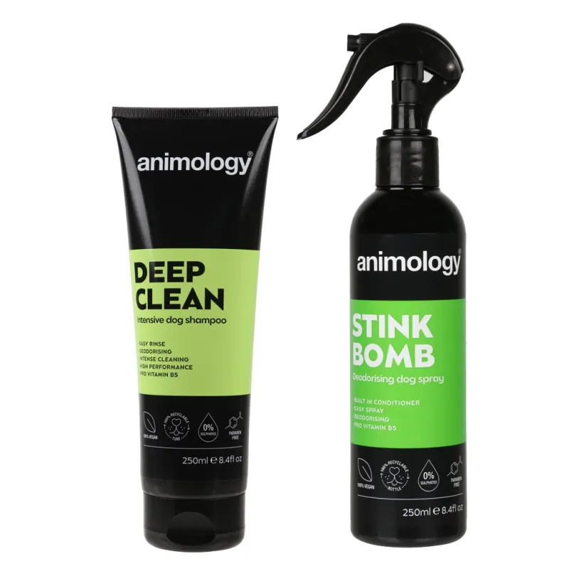 Animology Stink Buster Set – Shampoo & Spray – Geruchsentfernung