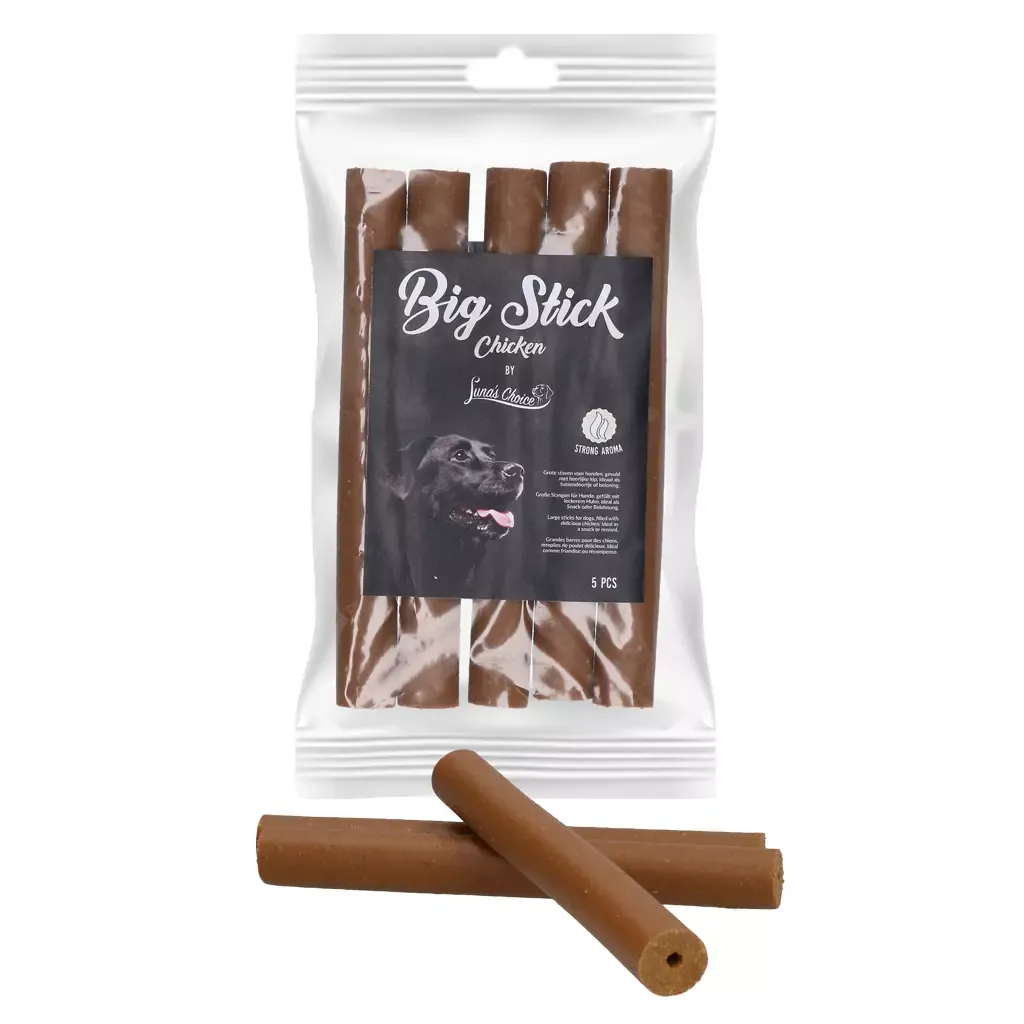 Luna's Choice Big Stick 5 St. Huhn – Kausnack – Hunde