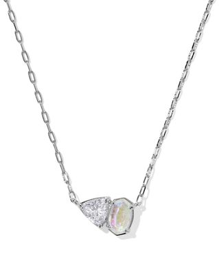 Kendra Scott Tatum Necklace, Silver/CZ Mix