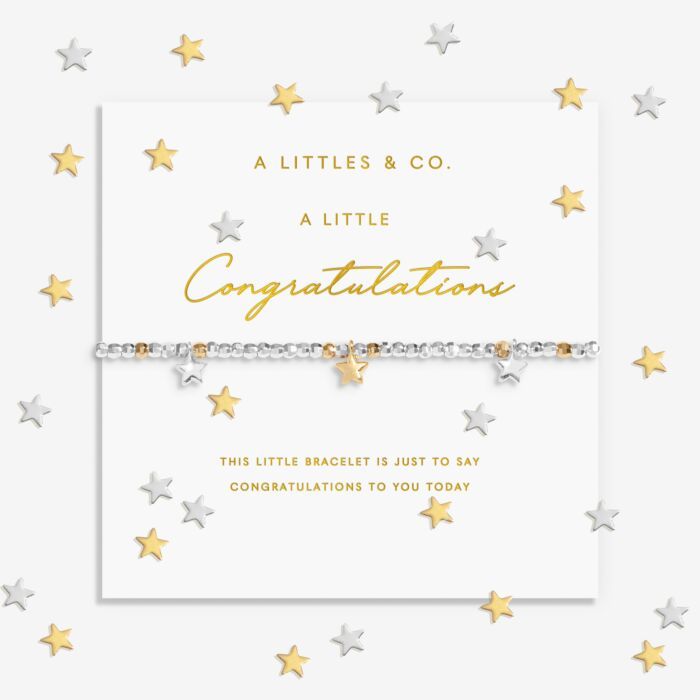 A Little Sparkle Confetti 'Congratulations' Bracelet