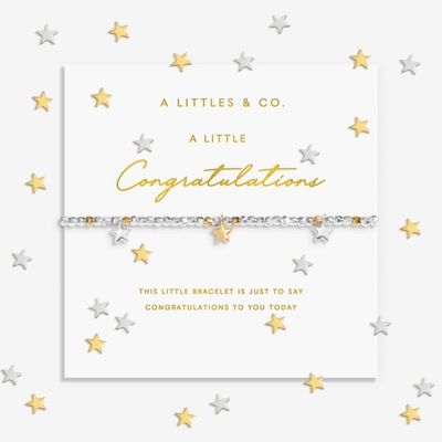 A Little Sparkle Confetti 'Congratulations' Bracelet