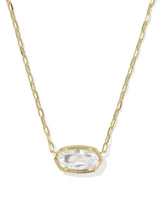 Kendra Scott Elisa Luxe Necklace, Gold/White CZ