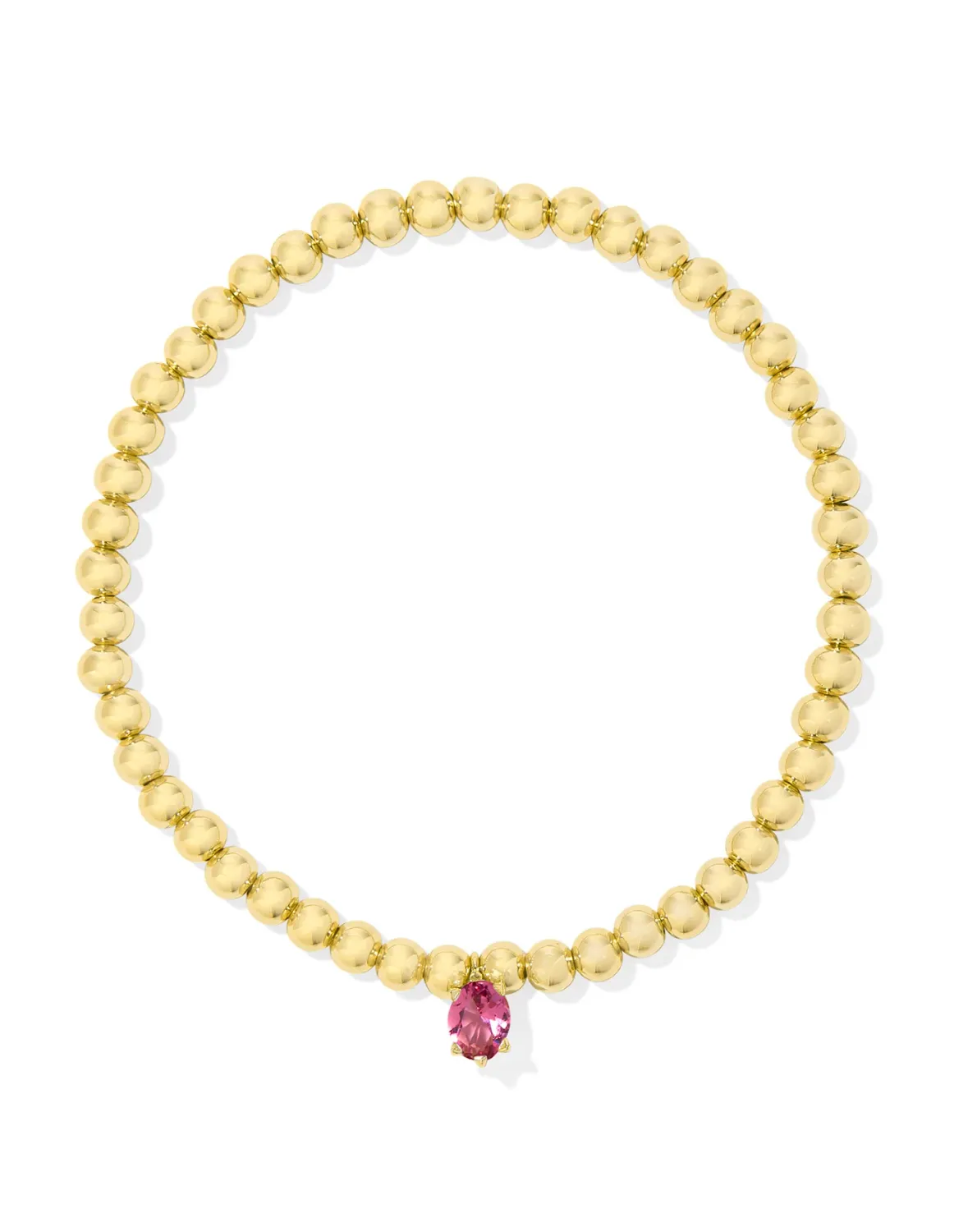 Kendra Scott Cailin Stretch Bracelet, Gold/Pink Crystal
