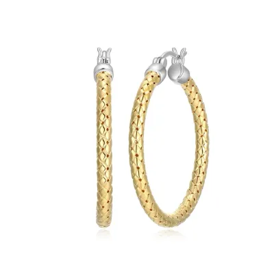 Charles Garnier Natalya Round Hoop Earrings, Gold