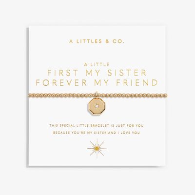 A Little 'First My Sister Forever My Friend' Bracelet