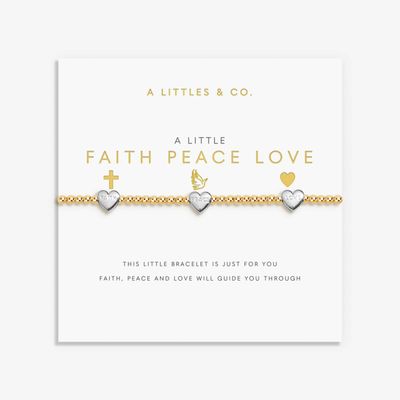 A Little 'Faith, Peace, Love' Bracelet