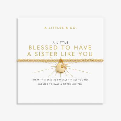 A Little 'Blessed to Have a Sister Like You' Bracelet