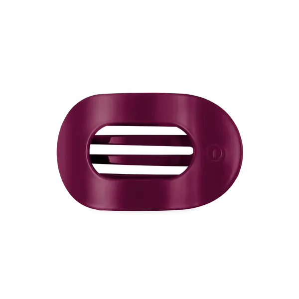 Medium Flat Round Hair Clip, Mulberry
