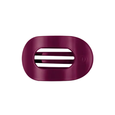 Medium Flat Round Hair Clip, Mulberry