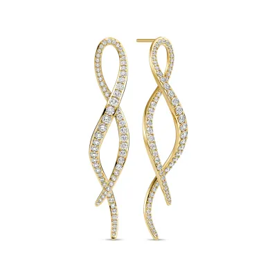 Sif Jakobs Infinito Lungo Earrings (Gold)