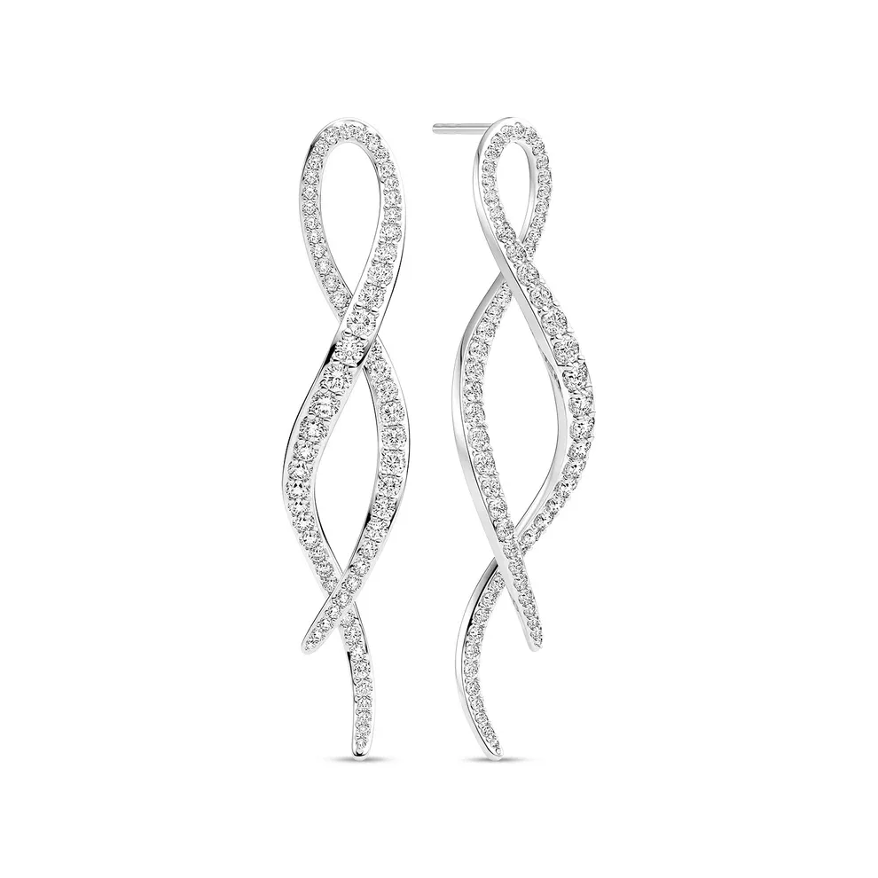 Sif Jakobs Infinito Lungo Earrings (Silver)