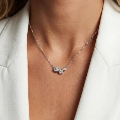 Sif Jakobs Sardinien Tre Necklace (Silver)