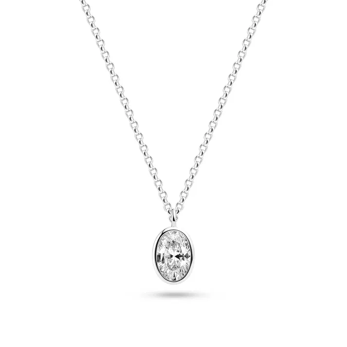 Sif Jakobs Sardinien Ovale Necklace (Silver)