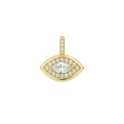Kamaria Marquise Pendant with Sparkle Halo