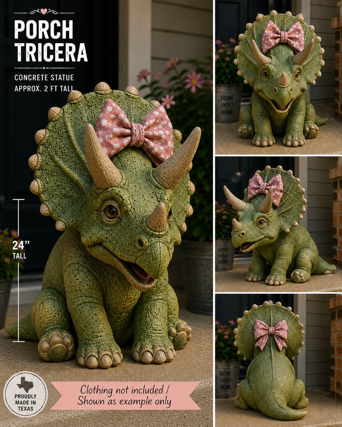 Porch Triceratops Dino