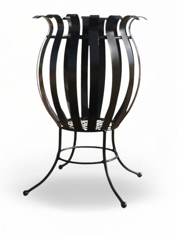 Wrought Iron Bushveld Ember Firepit Black Finish