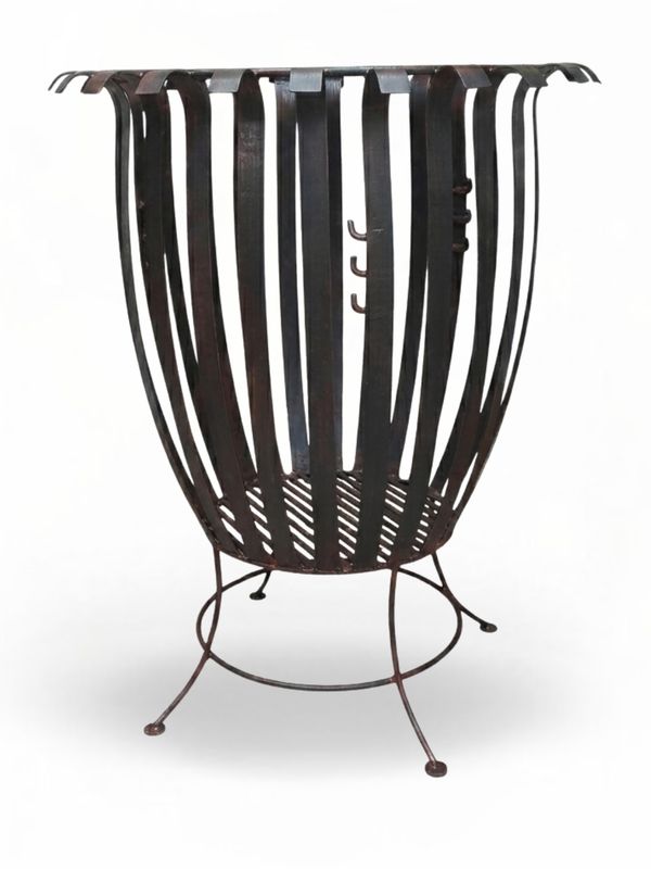 Wrought Iron Bushveld Boma Firepit Black Finish