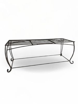 Wrought Iron Elizabeth Coffee Table Antique Rust Finish