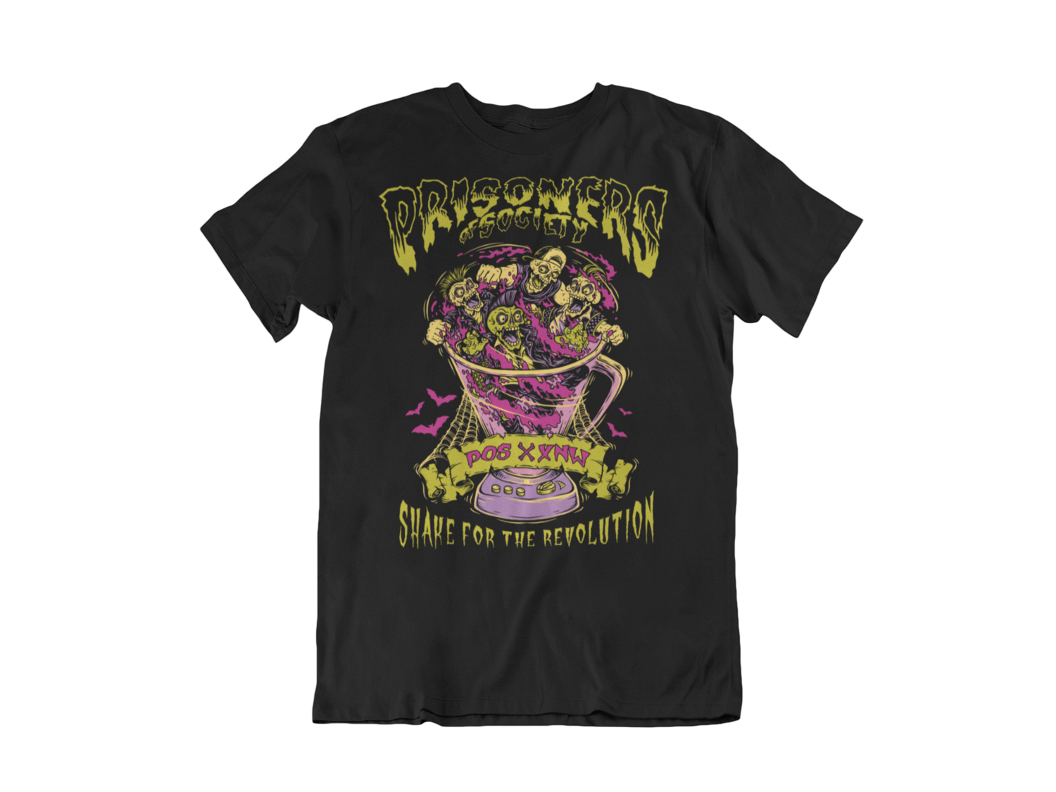 PRISONERS OF SOCIETY "Shake for the revolution" tshirt for MEN