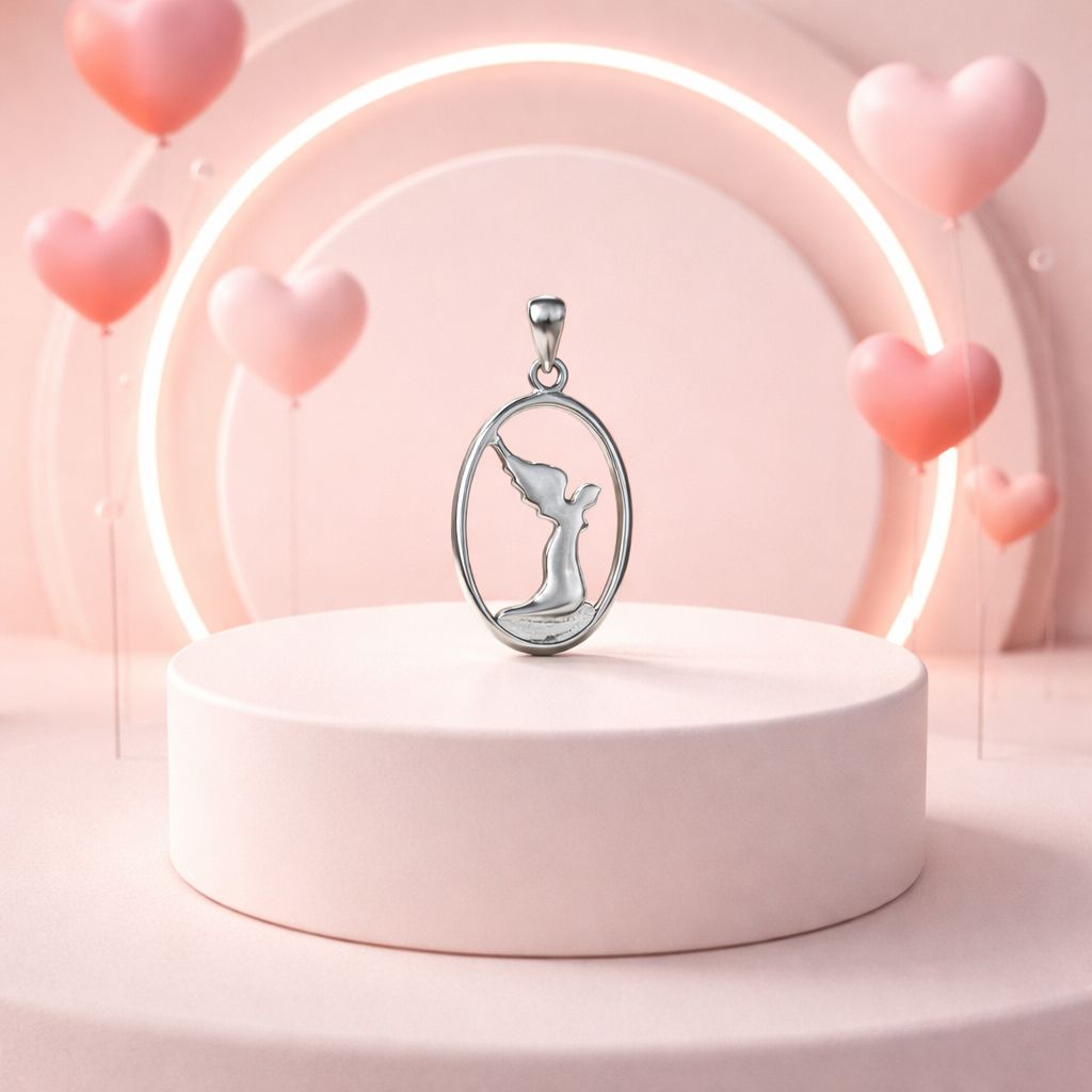 Dije Angel mide 2.5cm Plata 925 Korean