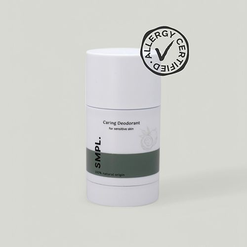 SMPL Verzorgende Deodorant - 100% natuurlijke en parfumvrije deodorant voor gevoelige oksels in een duurzame verpakking.