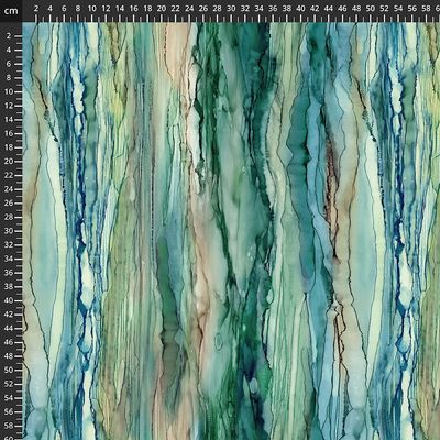 Patchworkstoff, Patchworkstoff, "The Great Outdoors Texture 2", Landschaft und Berge, petrol-beige, 22,50 €/m