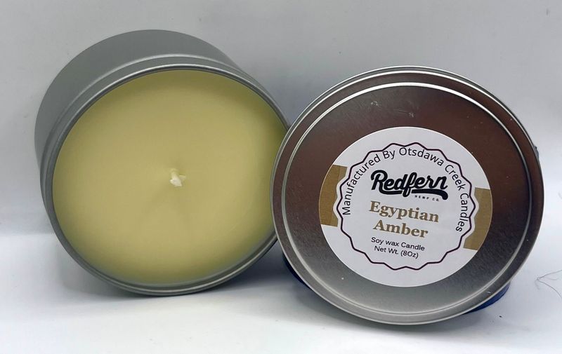 Redfern Hemp Co. "Egyptian Amber" Scented Candle