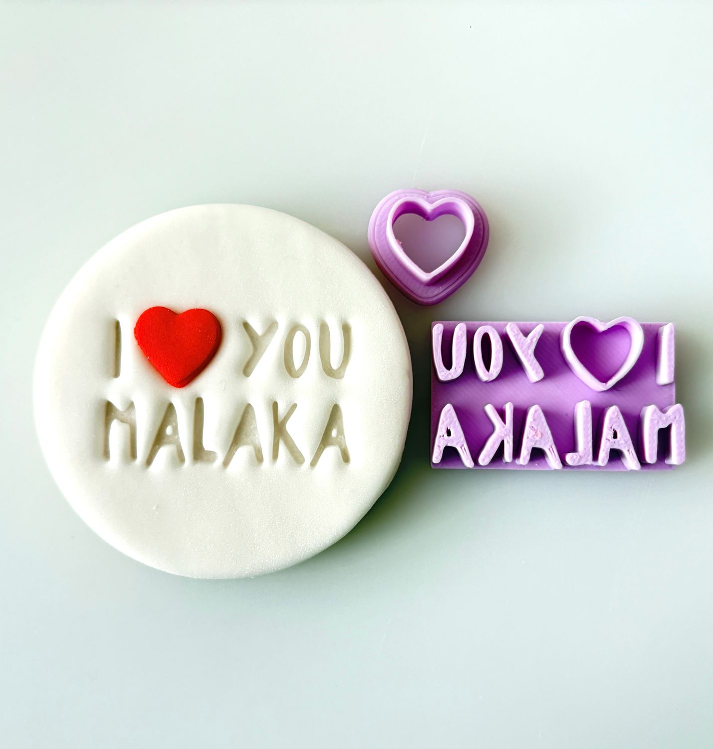 CBS Stamps 'I Love You MALAKA'' Σφραγίδα. Σχέδιο 3