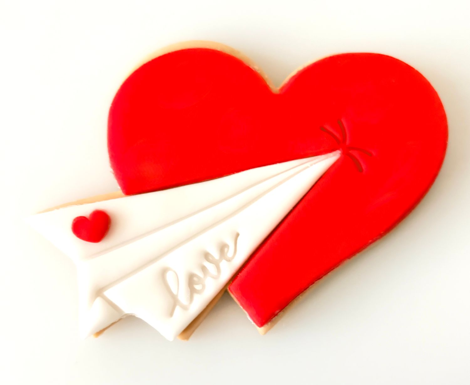 CBS Σετ 6 τμχ κουπάτ Paper Plane &amp; Heart με σφραγγίδες 'Love' &amp; 'Αγάπη' - Καρδιά με Αεροπλανο με μήνυμα