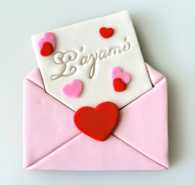 CBS Σετ 8 τμχ κουπάτ LOVE LETTER με δυο σφραγίδες -Φάκελος Με Γράμμα Αγάπης