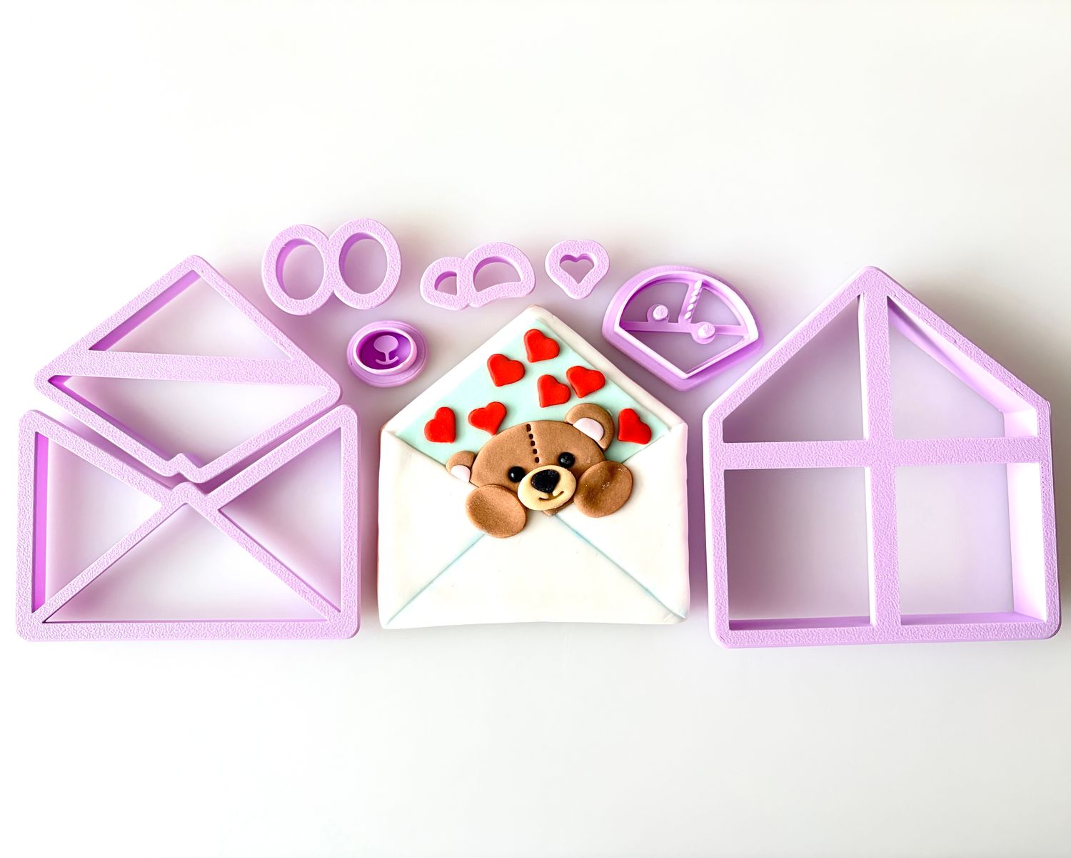 CBS Σετ 9 τμχ κουπάτ VALENTINE TEDDY LETTER- Φάκελος με αρκουδάκι