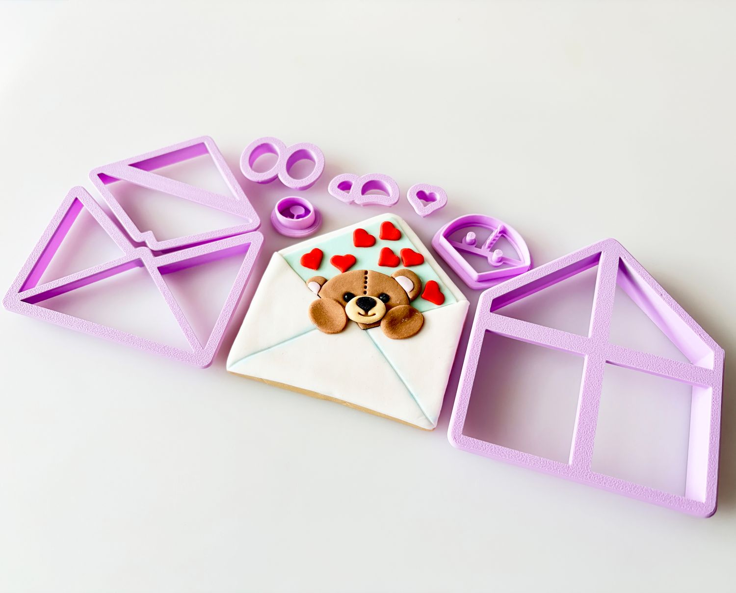 CBS Σετ 9 τμχ κουπάτ VALENTINE TEDDY LETTER- Φάκελος με αρκουδάκι