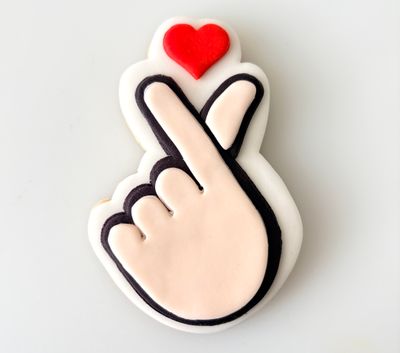 CBS Σετ 5 τμχ κουπάτ K-POP Demon Hunters Heart Fingers- Σετ κουπάτ χέρι με καρδιά