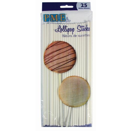 PME Lollipop Sticks -20cm- pk/25- Χάρτινα στικάκια 25τμχ