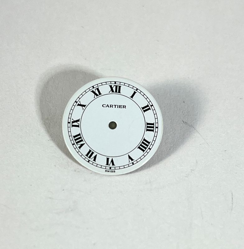 Cartier Zifferblatt Santos Vendome PM/SM Weiss neuwertig