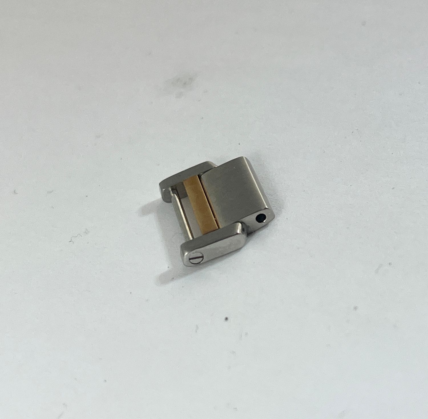 Cartier Tank Francaise Ersatzglied Stahl / Gold 17,5mm Neuzustand