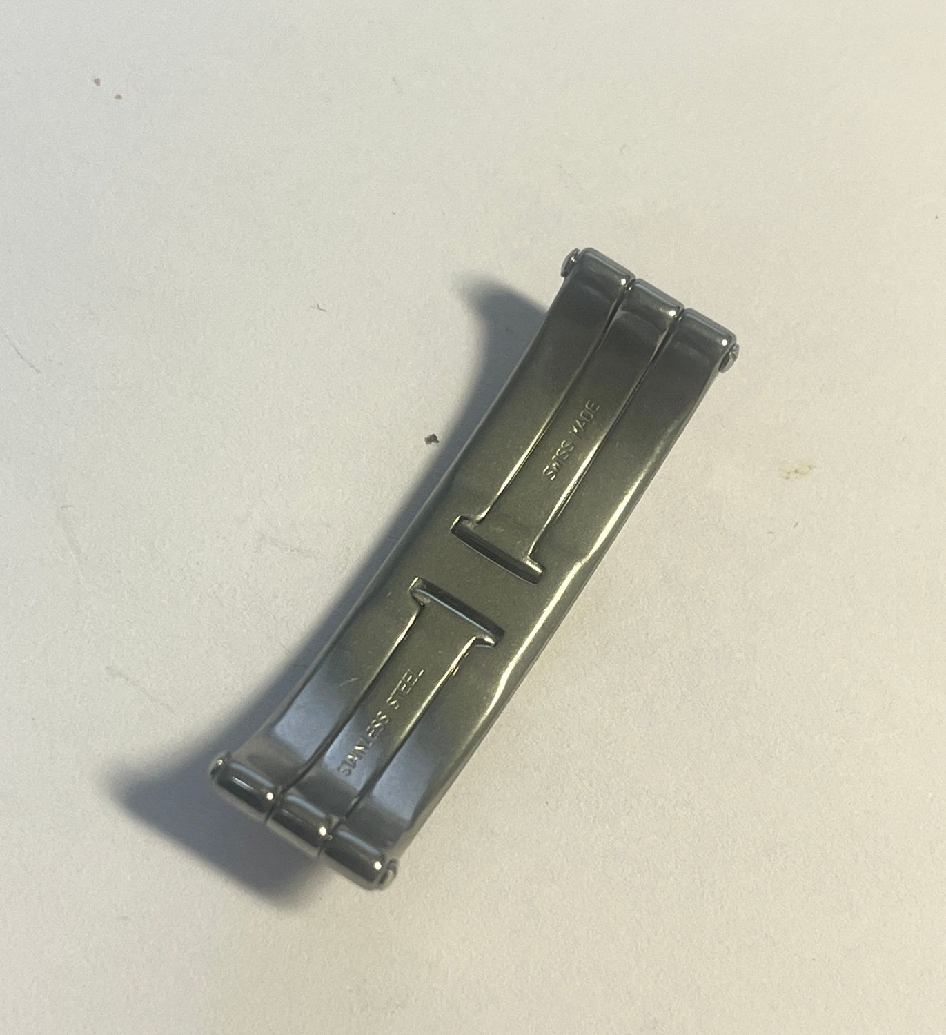 Doppelfaltschließe Stahl für diverse Uhren: 6,4mm Ausschnitt z.B. Tank Francaise Doppelfaltschließe Stahl für diverse Uhren: 6,4mm Ausschnitt z.B. Tank Francaise