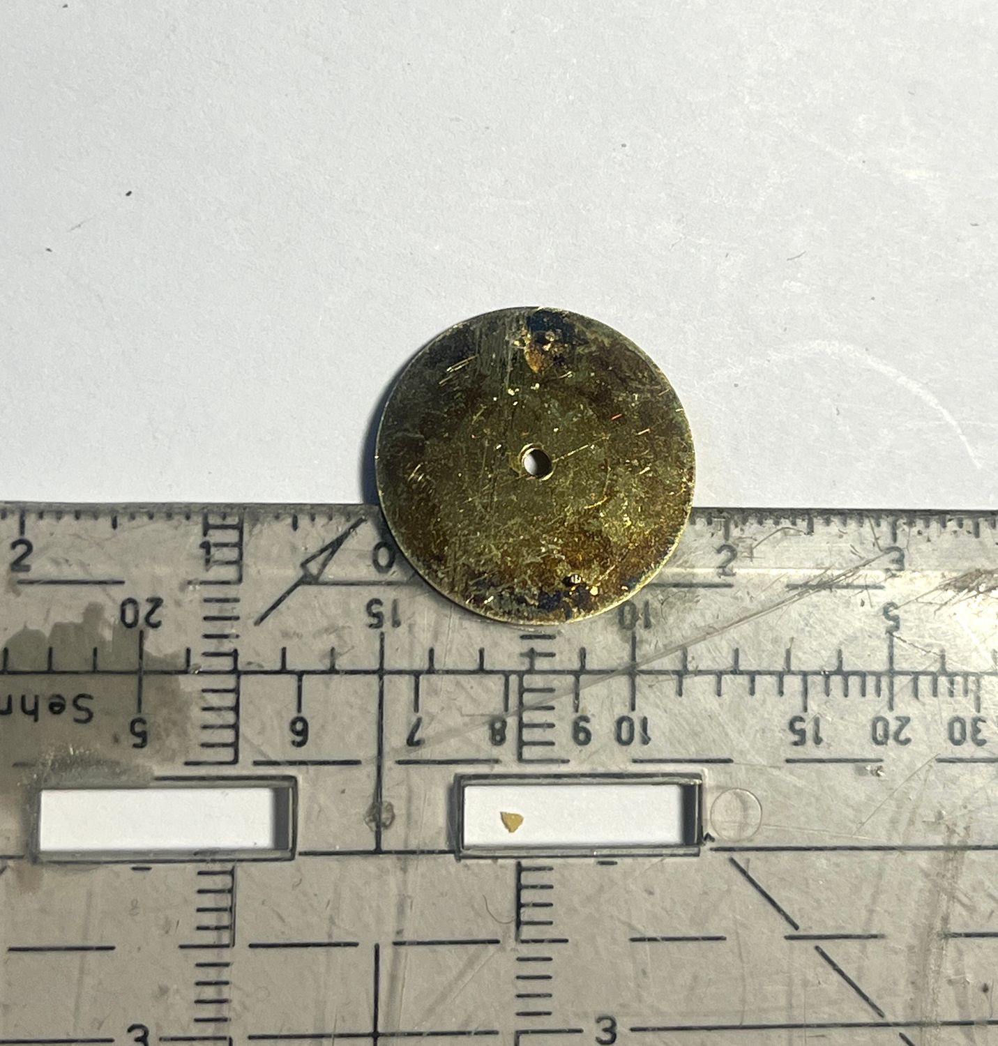 Baume & Merecier Zifferblatt, Gold, rund, NOS ungebraucht, 17 mm Baume & Merecier Zifferblatt, Gold, rund, NOS ungebraucht, 17 mm